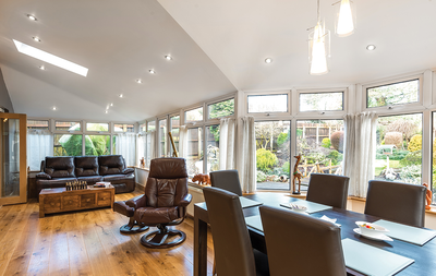 Warm roof conservatory in Stoke