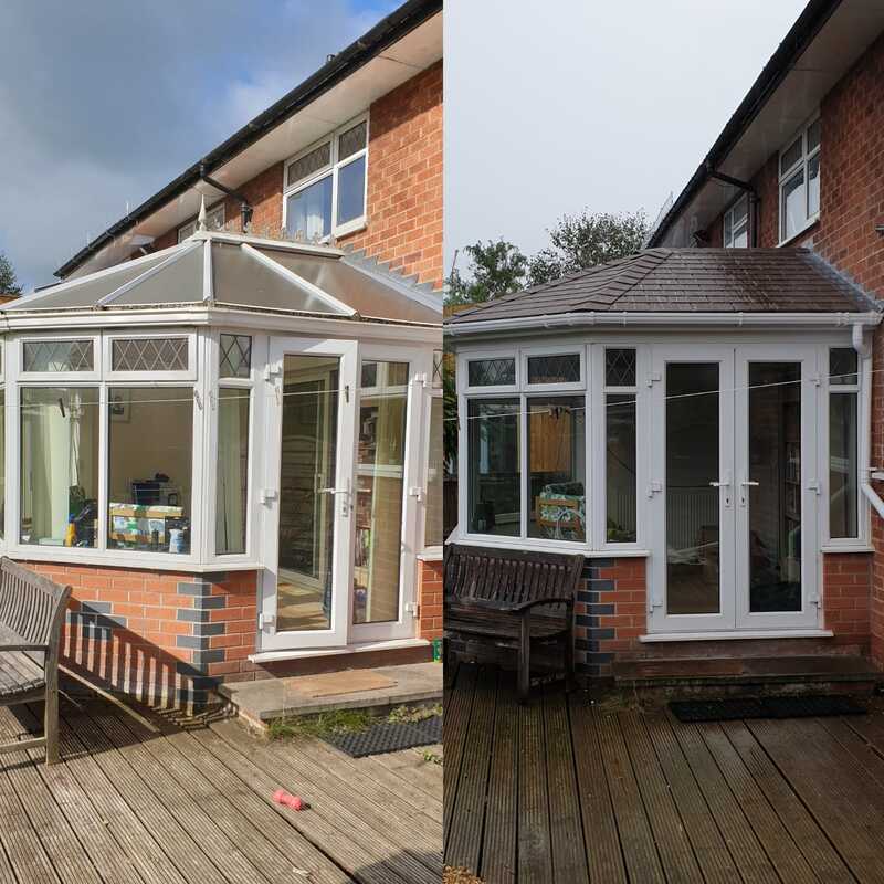 tiled conservatory roof upgrade in Stoke